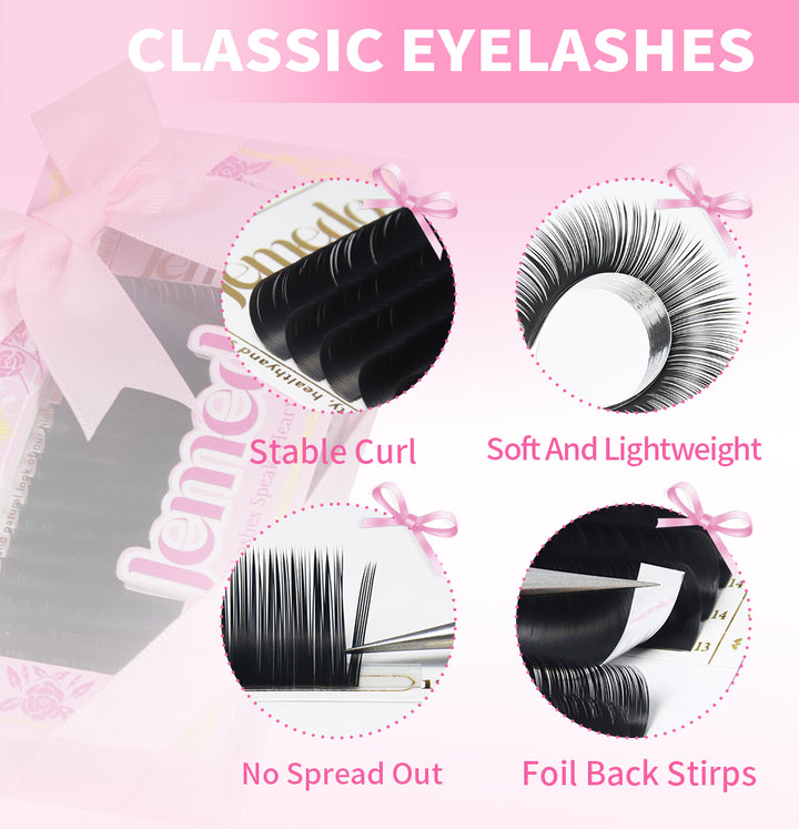 JEMEDO Classic Lashes Extensions | B/C/D/CC Curl