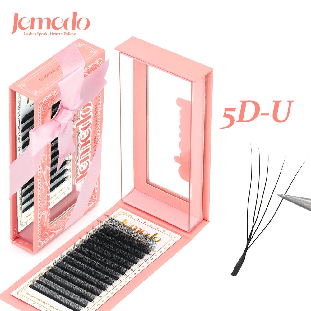 2/3/4/5D U-Shape Lashes | 0.07mm C/D/M Curl - jemedo.com