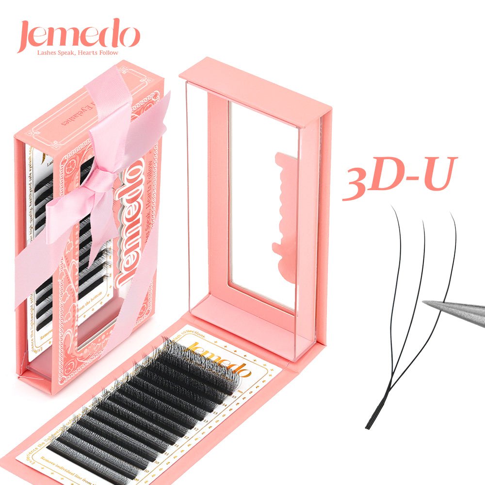 2/3/4/5D U-Shape Lashes | 0.07mm C/D/M Curl - jemedo.com