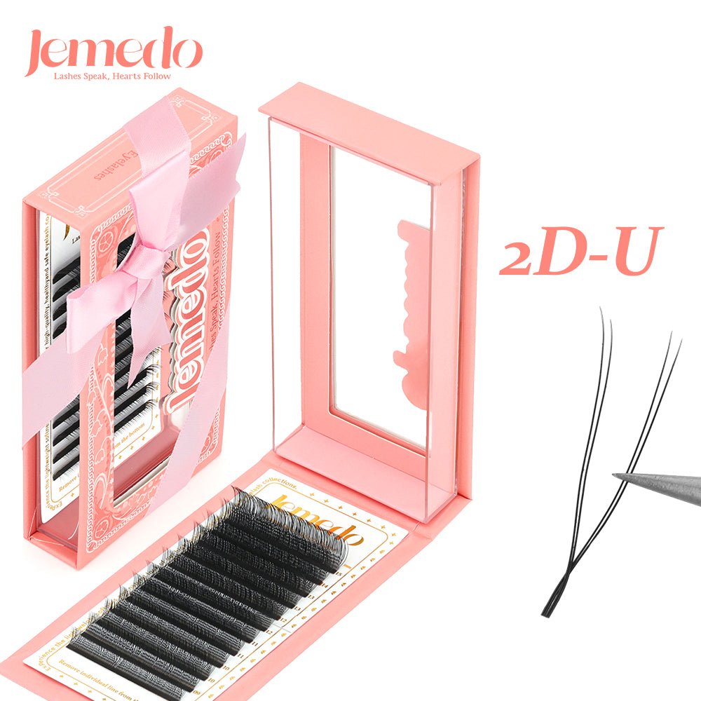 2/3/4/5D U-Shape Lashes | 0.07mm C/D/M Curl - jemedo.com