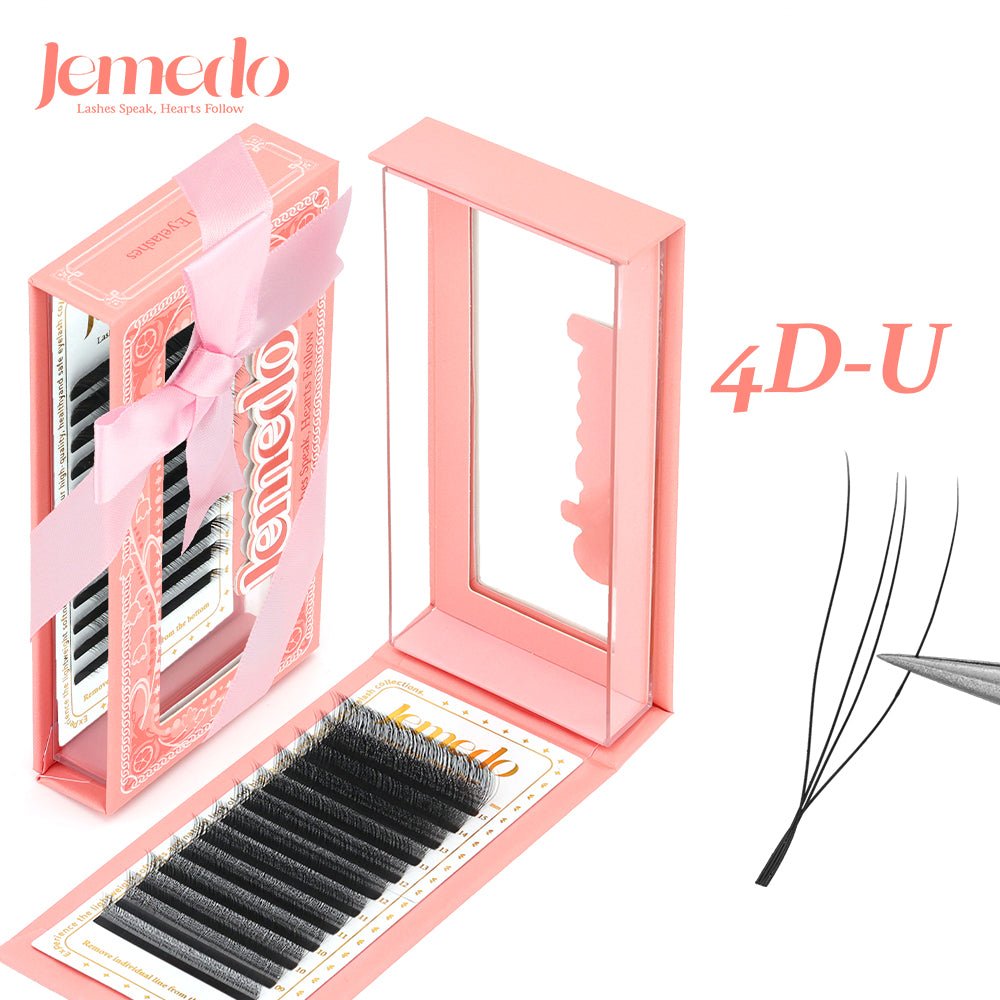 2/3/4/5D U-Shape Lashes | 0.07mm C/D/M Curl - jemedo.com
