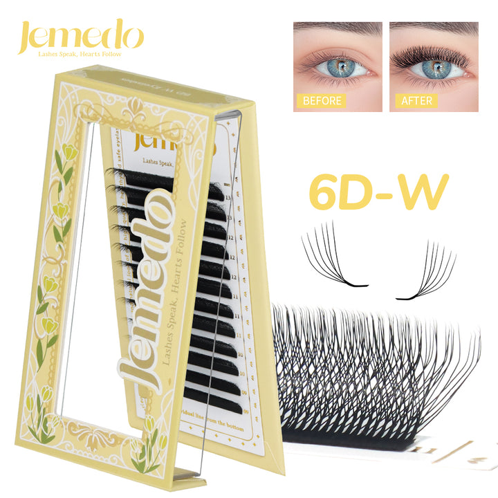 JEMEDO 6D W Volume Fans | 0.07mm C/D/M Curl