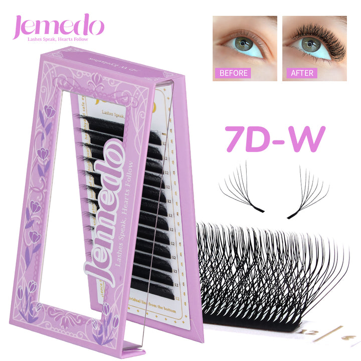 JEMEDO 7D W Volume Fans | 0.07mm C/D/M Curl
