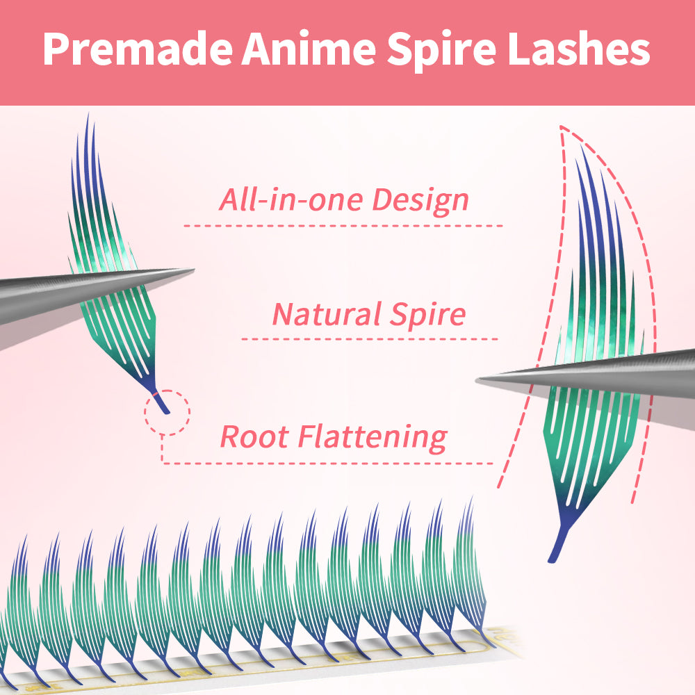 JEMEDO Anime Shiny Colored Spire Clusters | 0.07mm