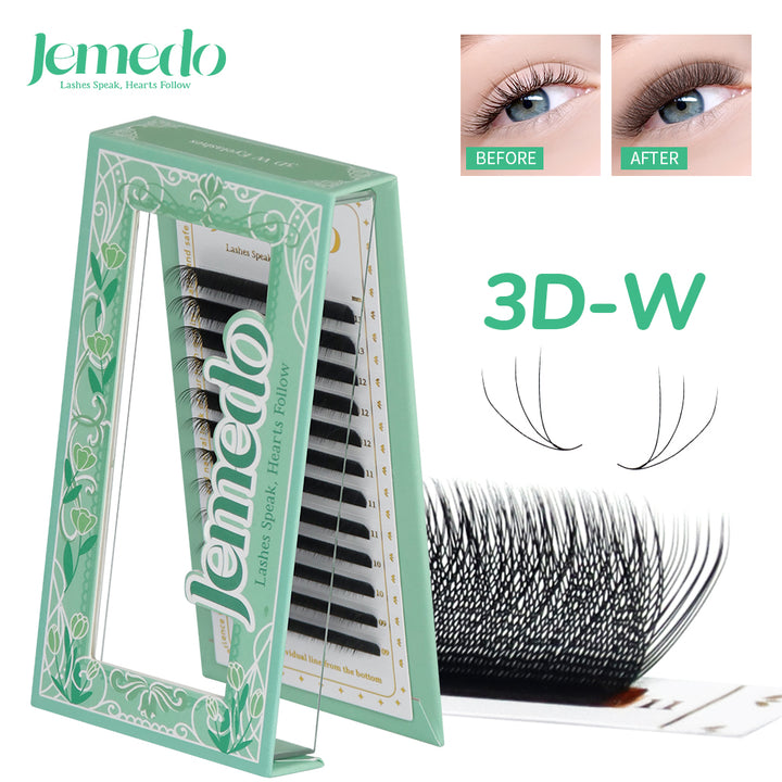JEMEDO 3D W Volume Fans | 0.07mm C/D/M Curl