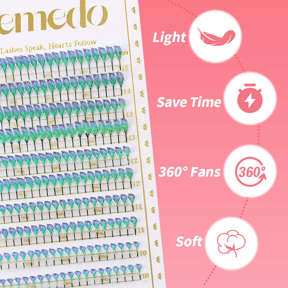 JEMEDO Anime Shiny Colored Spire Clusters | 0.07mm