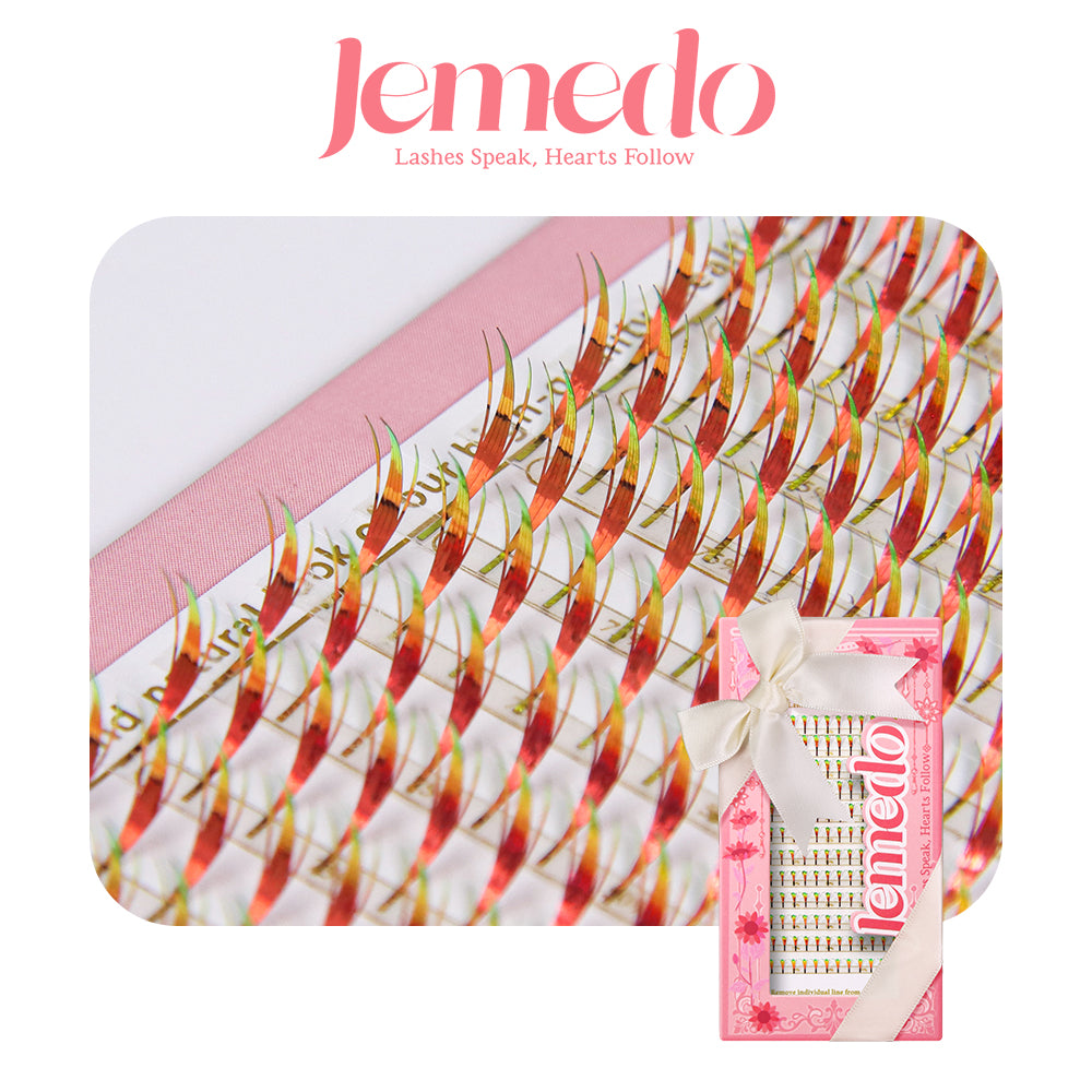 JEMEDO Shiny Colored Anime Pteris Clusters | 0.07mm