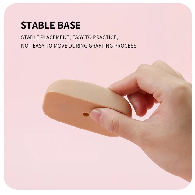 Cabeça de Treino JEMEDO Compact Lash | Manequim Portátil de Silicone com Olhos Removíveis
