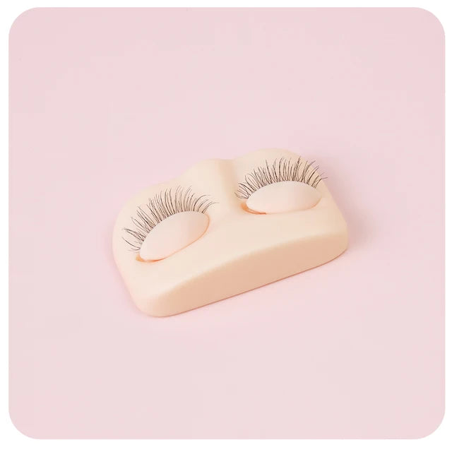 Cabeça de Treino JEMEDO Compact Lash | Manequim Portátil de Silicone com Olhos Removíveis
