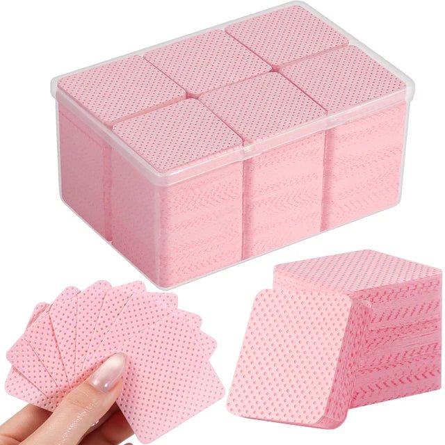 JEMEDO 1080pcs Lint-Free Cotton Wipes | Eyelash Glue Remover &amp; Applicator Cleaner - jemedo.com
