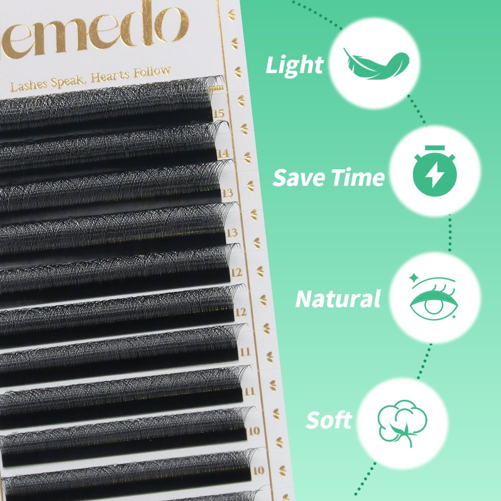 JEMEDO 3D W Volume Fans | 0.07mm C/D/M Curl - jemedo.com