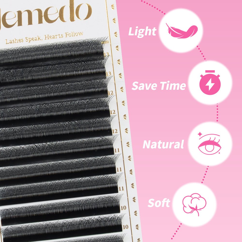 JEMEDO 5D W Volume Fans | 0.07mm C/D/M Curl - jemedo.com