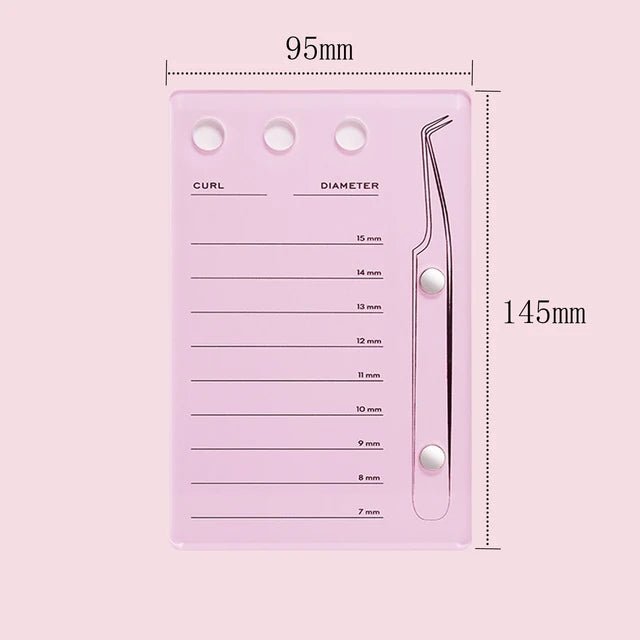 JEMEDO Acrylic Lash Palette Pad | Magnetic Tweezers &amp; Glue Holder for Lash Artists - jemedo.com