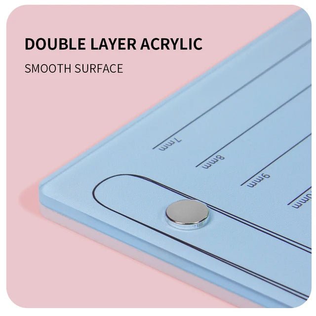 JEMEDO Acrylic Lash Palette Pad | Magnetic Tweezers &amp; Glue Holder for Lash Artists - jemedo.com