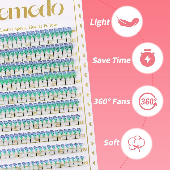 JEMEDO Anime Shiny Colored Spire Clusters | 0.07mm - jemedo.com