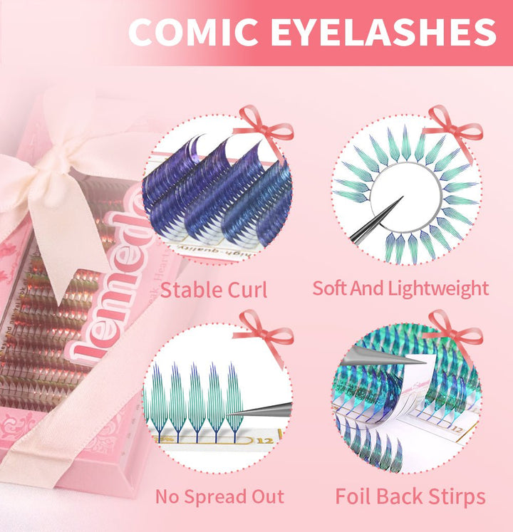 JEMEDO Anime Shiny Colored Spire Clusters | 0.07mm - jemedo.com