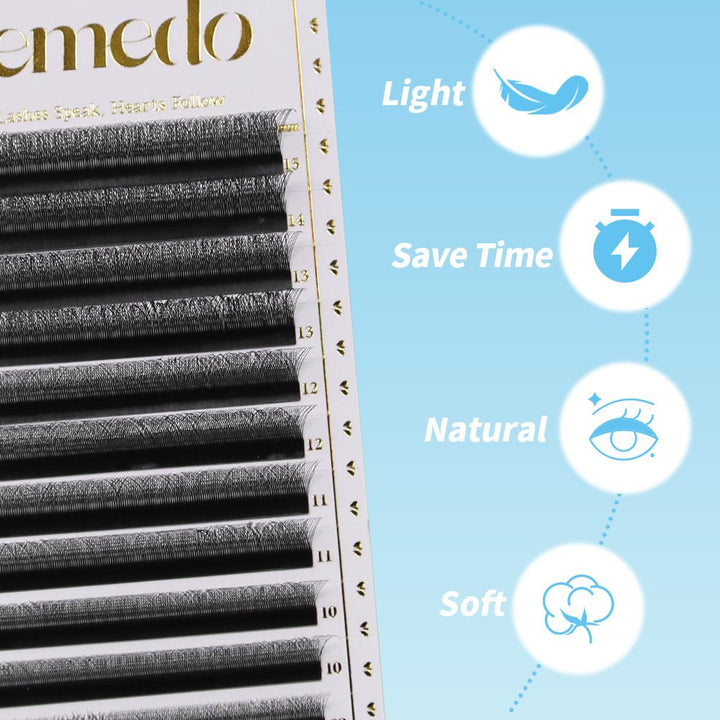 JEMEDO Camellia 3D/4D/5D W-Shape | C/D/M Curl 0.07mm - jemedo.com