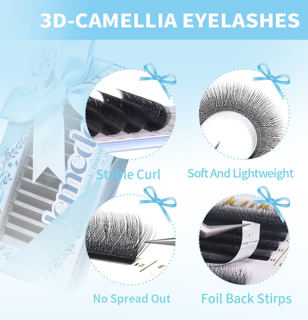 JEMEDO Camellia 3D/4D/5D W-Shape | C/D/M Curl 0.07mm - jemedo.com