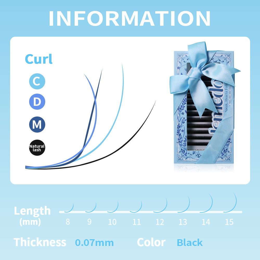 JEMEDO Camellia 3D/4D/5D W-Shape | C/D/M Curl 0.07mm - jemedo.com