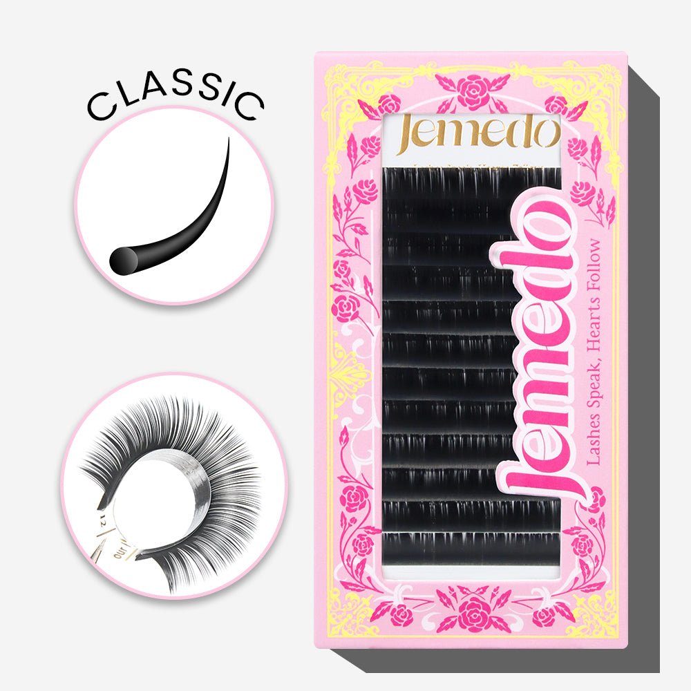 JEMEDO Classic Lashes Extensions | B/C/D/CC Curl - jemedo.com