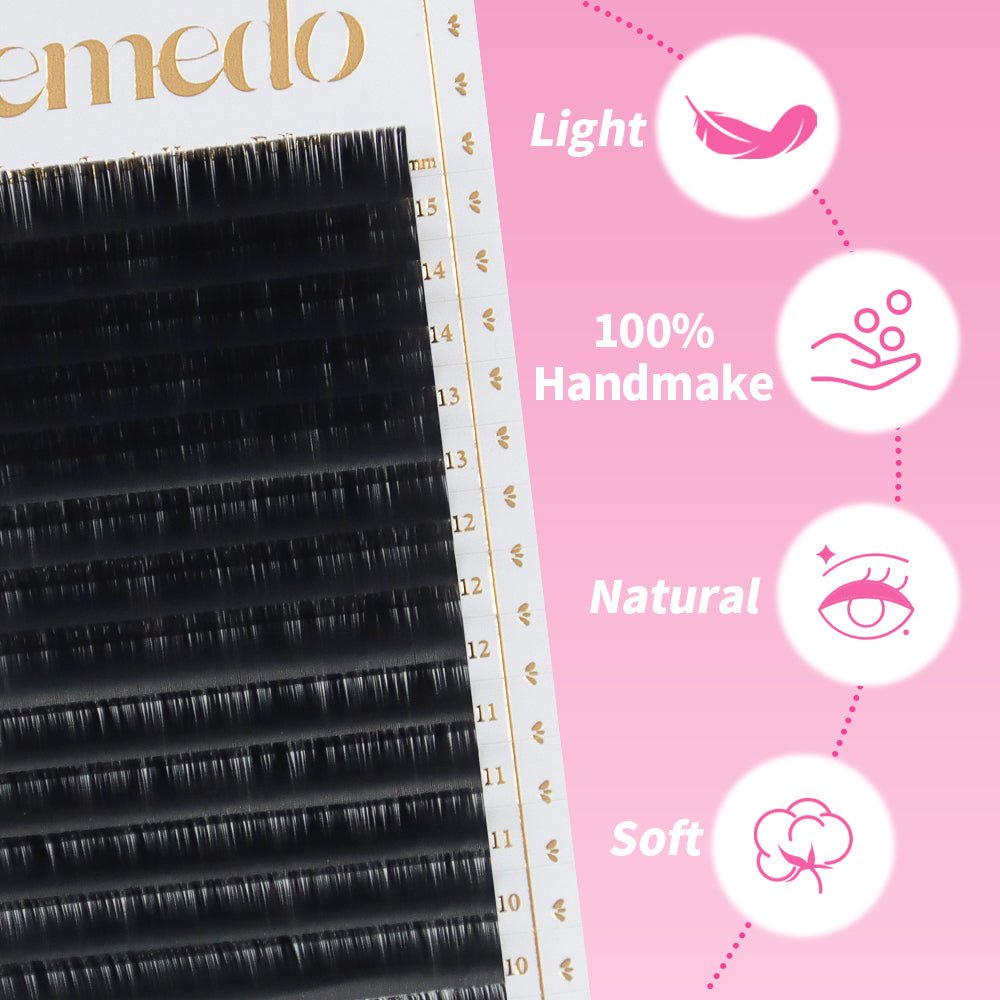 JEMEDO Classic Lashes Extensions | B/C/D/CC Curl - jemedo.com
