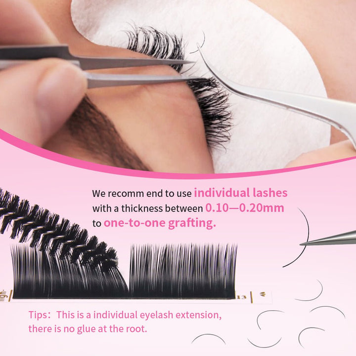 JEMEDO Classic Lashes Extensions | B/C/D/CC Curl - jemedo.com