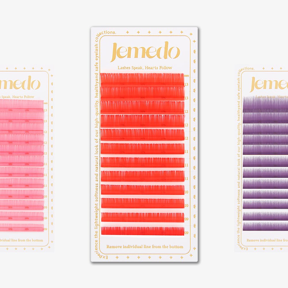 JEMEDO Colored Individual Lashes | 0.07mm, C/D Curl - jemedo.com