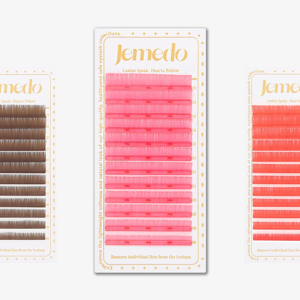 JEMEDO Colored Individual Lashes | 0.07mm, C/D Curl - jemedo.com