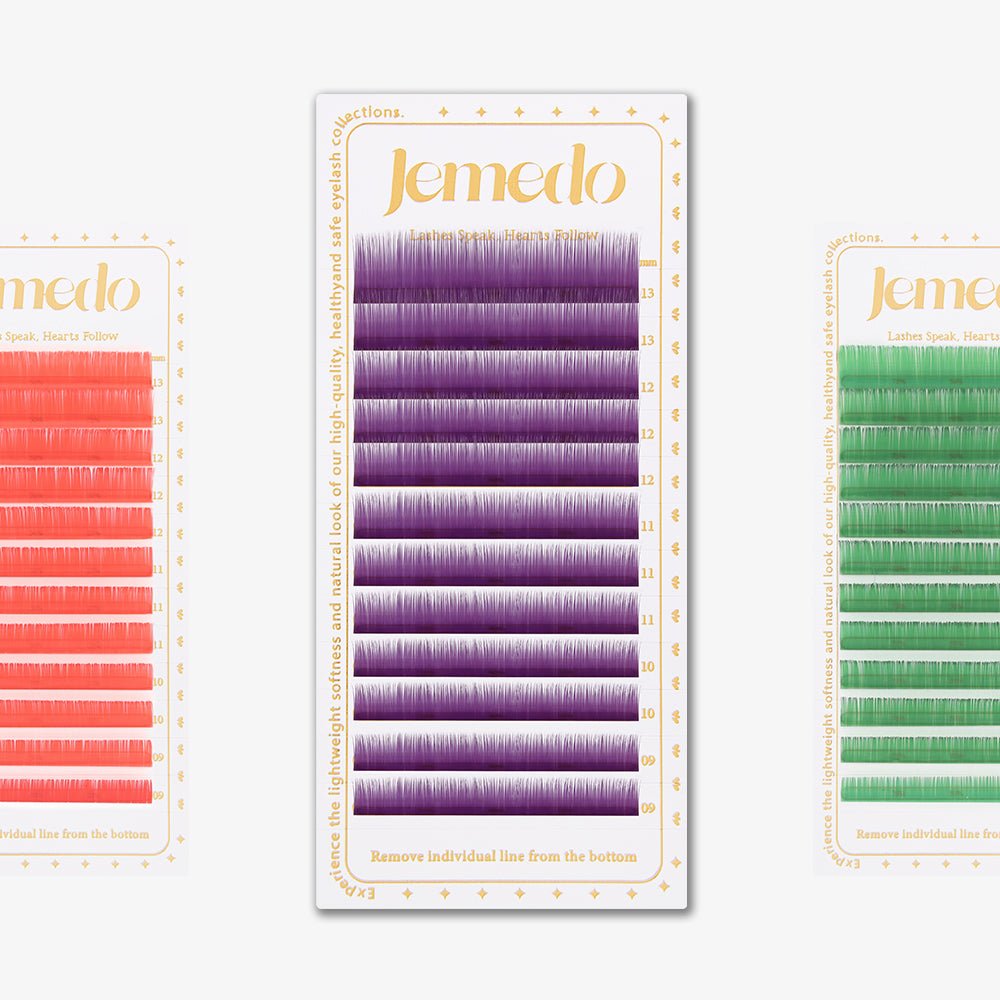 JEMEDO Colored Individual Lashes | 0.07mm, C/D Curl - jemedo.com