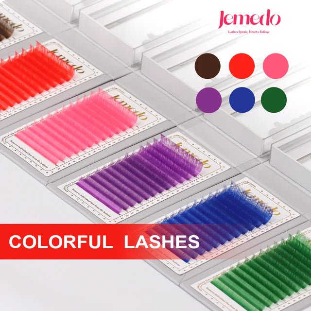 JEMEDO Colored Individual Lashes | 0.07mm, C/D Curl - jemedo.com