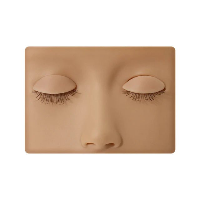 JEMEDO Compact Lash Practice Head | Portable Silicone Mannequin with Removable Eyes - jemedo.com