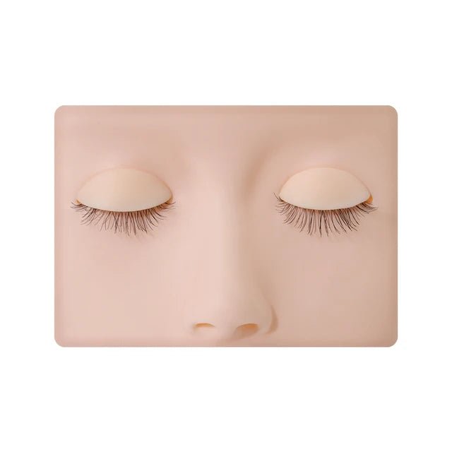 JEMEDO Compact Lash Practice Head | Portable Silicone Mannequin with Removable Eyes - jemedo.com