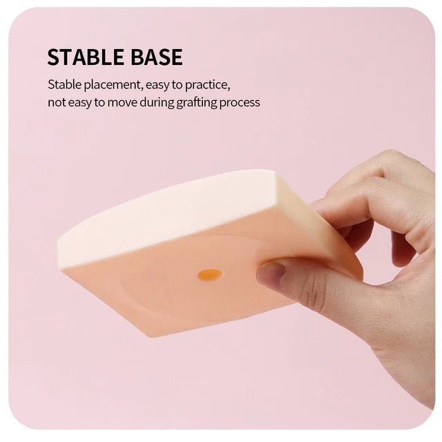 JEMEDO Compact Lash Practice Head | Portable Silicone Mannequin with Removable Eyes - jemedo.com