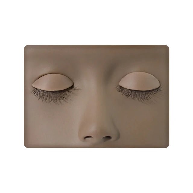 JEMEDO Compact Lash Practice Head | Portable Silicone Mannequin with Removable Eyes - jemedo.com
