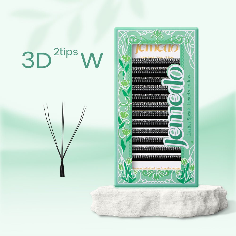 JEMEDO Double Tips 3D W Volume Fans | 0.07mm C/D/M Curl - jemedo.com