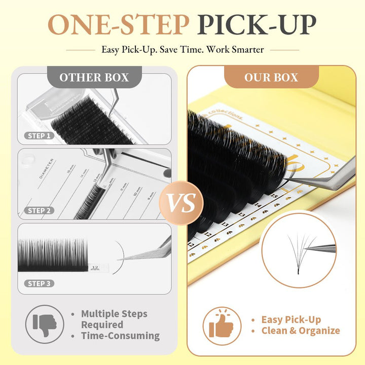 JEMEDO Easy Fan Lashes Pre-fanned | C/D Curl - jemedo.com