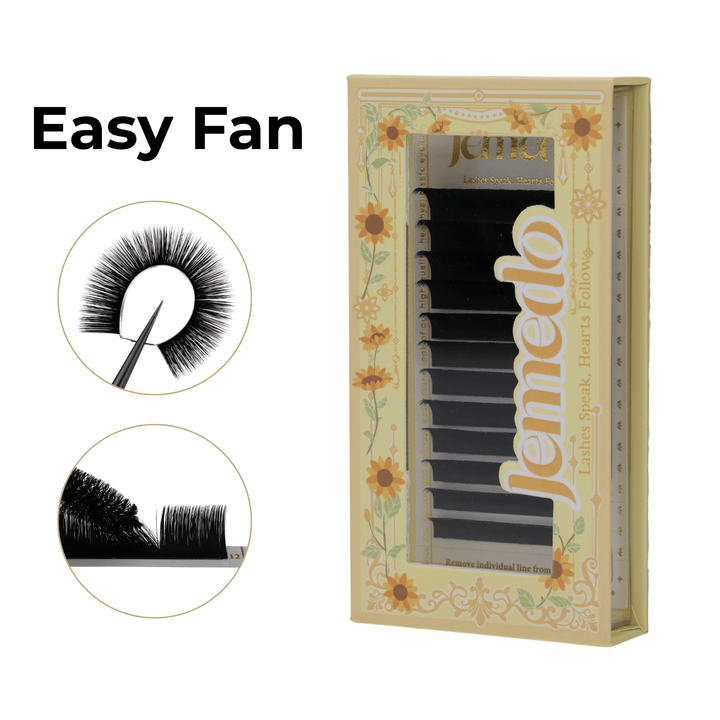 JEMEDO Easy Fan Lashes Pre-fanned | C/D Curl - jemedo.com