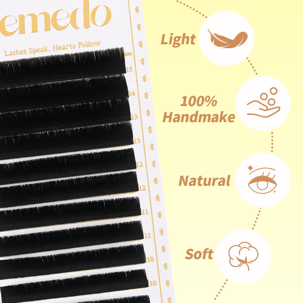 JEMEDO Easy Fan Lashes Pre-fanned | C/D Curl - jemedo.com
