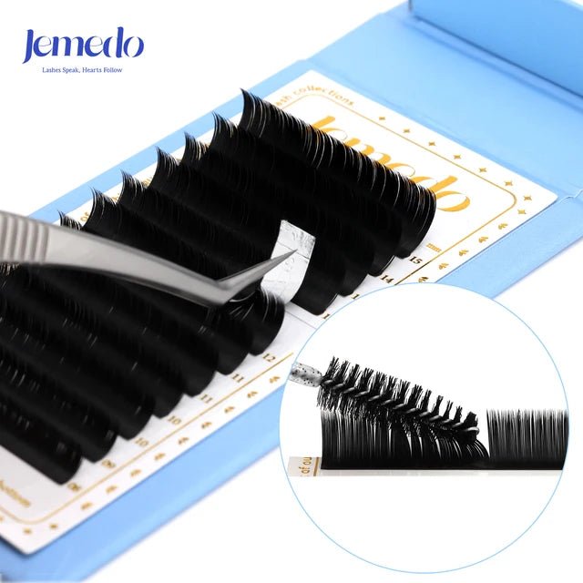 JEMEDO Ellipse Flat Lashes | C/D Curl - jemedo.com