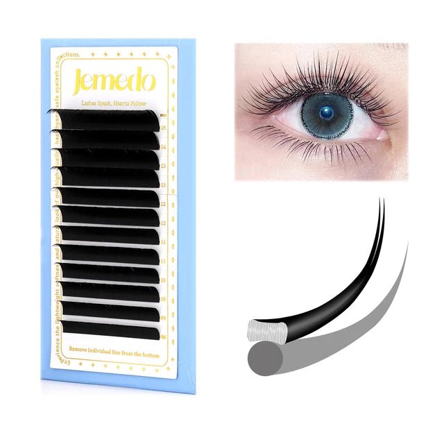 JEMEDO Ellipse Flat Lashes | C/D Curl - jemedo.com
