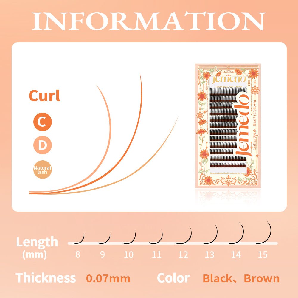 JEMEDO Flora Lashes | Flower Fairy Individual Extensions - jemedo.com