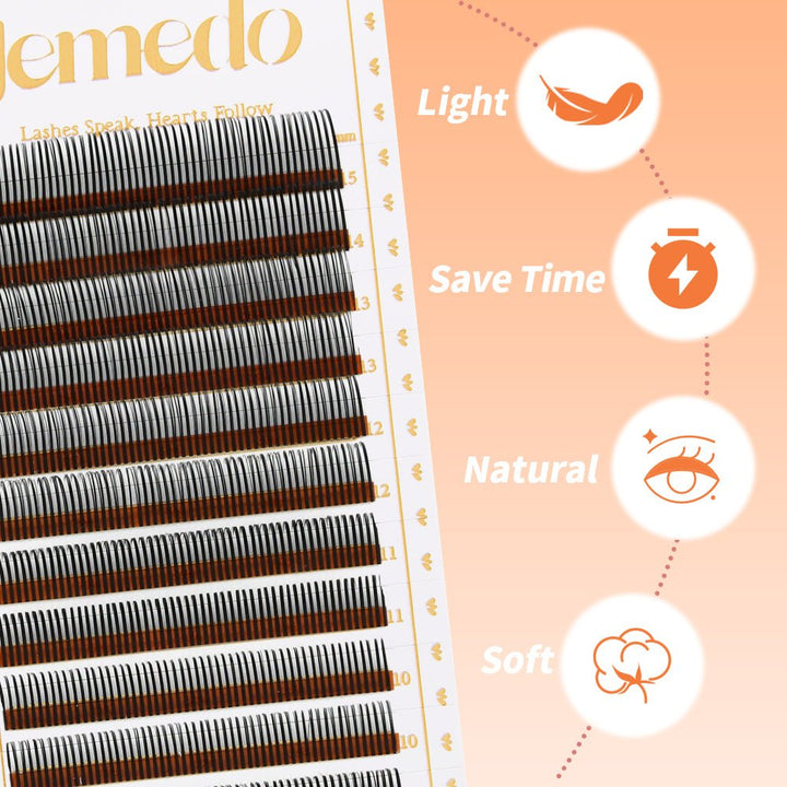 JEMEDO Flora Lashes | Flower Fairy Individual Extensions - jemedo.com