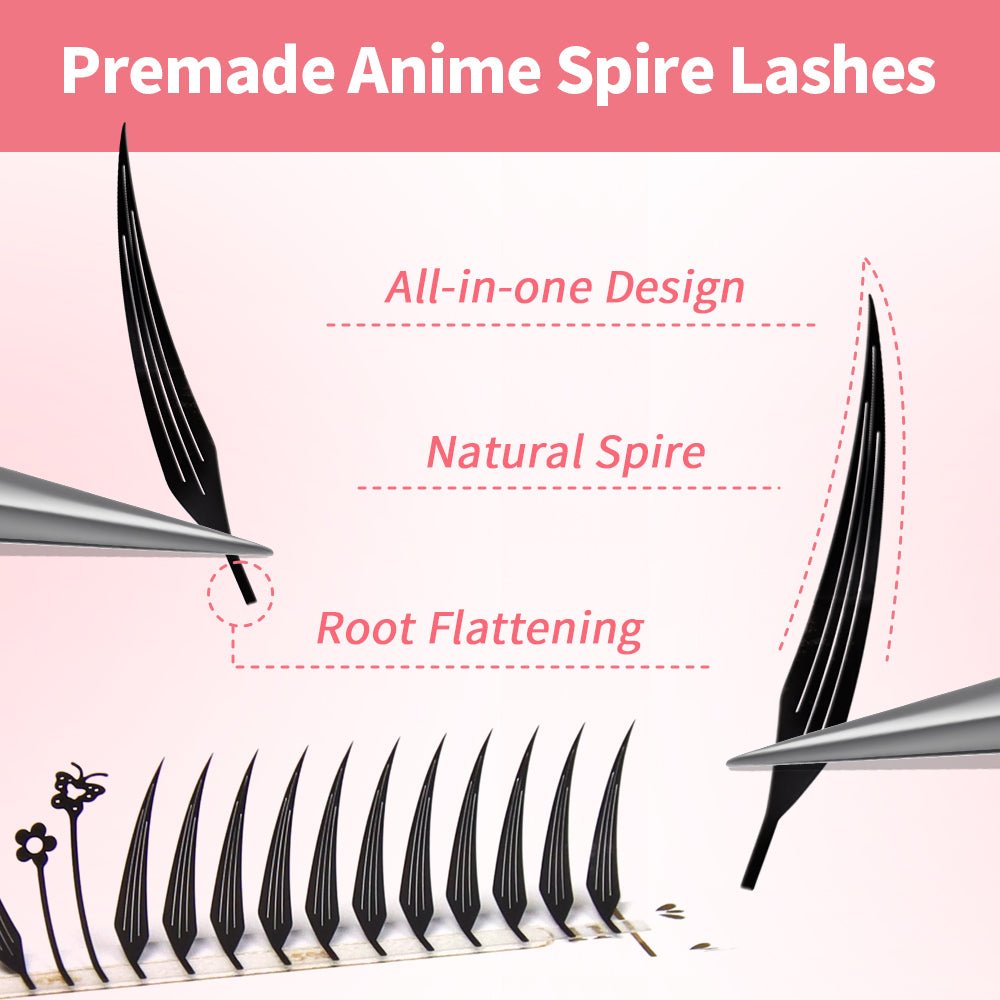 JEMEDO FOX Spire Anime Lashes| 0.07mm - jemedo.com