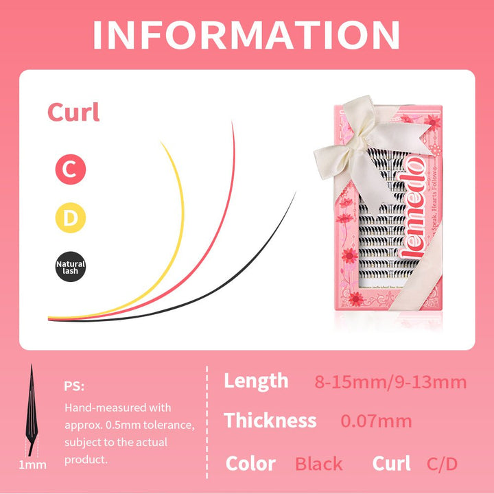 JEMEDO FOX Spire Anime Lashes| 0.07mm - jemedo.com