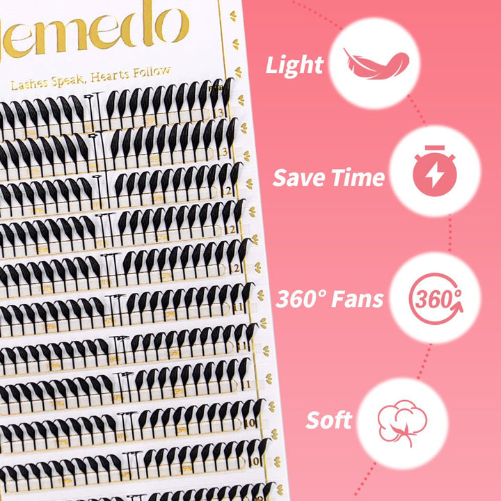 JEMEDO FOX Spire Anime Lashes| 0.07mm - jemedo.com