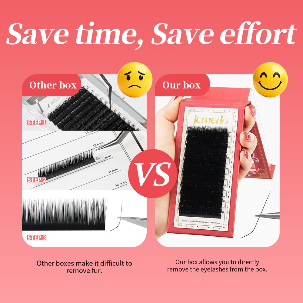 JEMEDO L-Shape Lashes | L/LC/LD/M Curl - jemedo.com