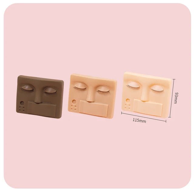 JEMEDO Lash Practice Head with Tray – Silicone Mannequin with Removable Eyes - jemedo.com
