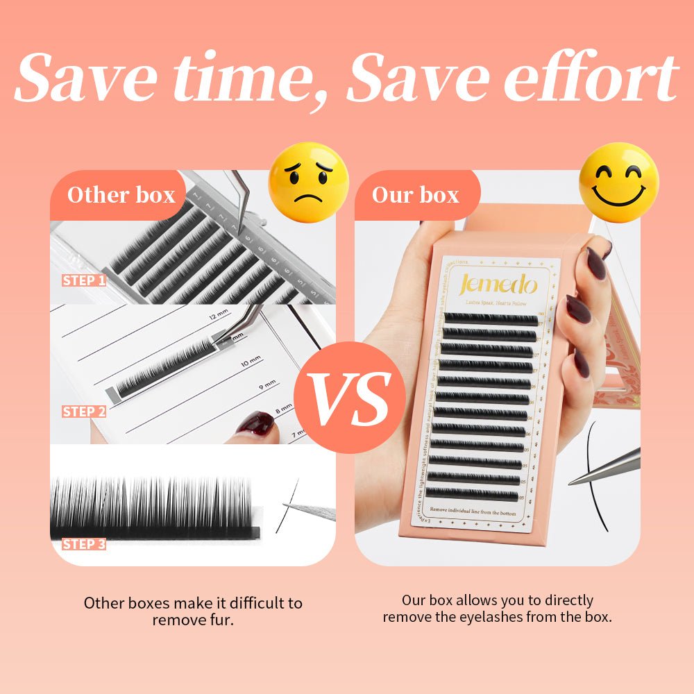 JEMEDO Lower Lashes | 5-7mm, J/B/C Curl - jemedo.com