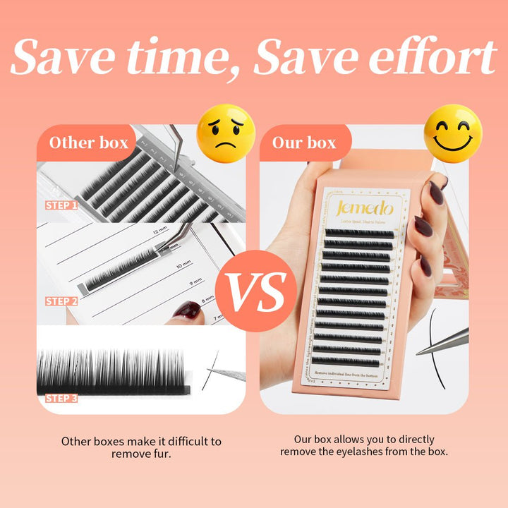 JEMEDO Lower Lashes | 5-7mm, J/B/C Curl - jemedo.com