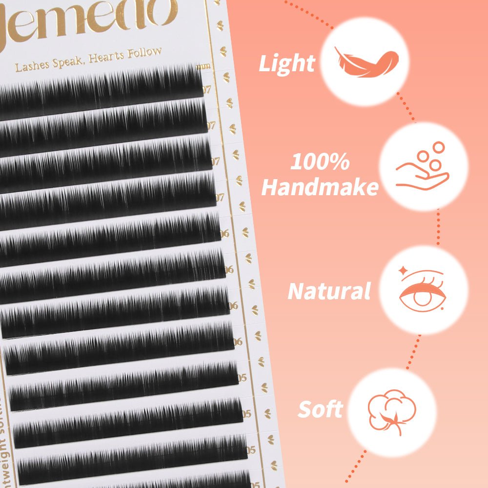 JEMEDO Lower Lashes | 5-7mm, J/B/C Curl - jemedo.com